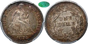 GFRC Open Set Registry - Big Frankie 1876 Seated  10C