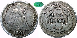 GFRC Open Set Registry - Wild and Wonderful in WV 1891 Seated  10C