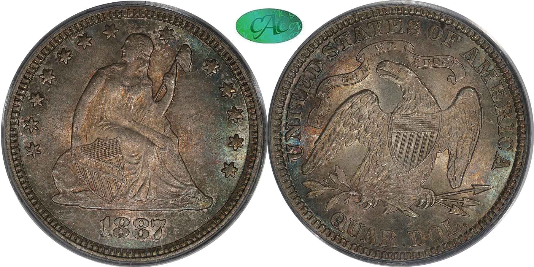 GFRC Open Set Registry - MIKE VERHULST 1887 Seated  25C