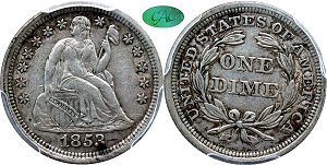 GFRC Open Set Registry - Copper Harbor 1853 Seated No Arrows 10C