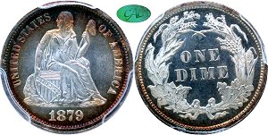 GFRC Open Set Registry - Newtown 1879 Seated  10C