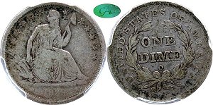 GFRC Open Set Registry - Tenafly 1839 Seated No Drapery 10C