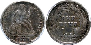 GFRC Open Set Registry - David Miller 1891 Seated  10C