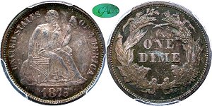 GFRC Open Set Registry - Copper Harbor 1875 Seated  10C