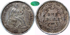 GFRC Open Set Registry - Dale Miller 1875 Seated In Wreath 10C