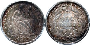 GFRC Open Set Registry - Dale Miller 1875 Seated In Wreath 10C