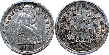 GFRC Open Set Registry - Birch 1840-1853 Seated With Drapery 10C