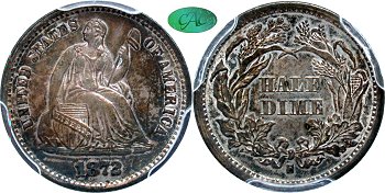 GFRC Open Set Registry - Forest Hill 1872 Seated  5C