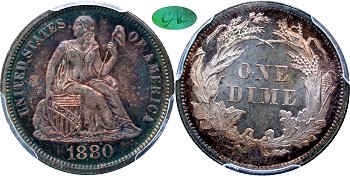 GFRC Open Set Registry - Dale Miller 1880 Seated  10C