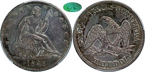 GFRC Open Set Registry - TGM 1848 Seated  50C