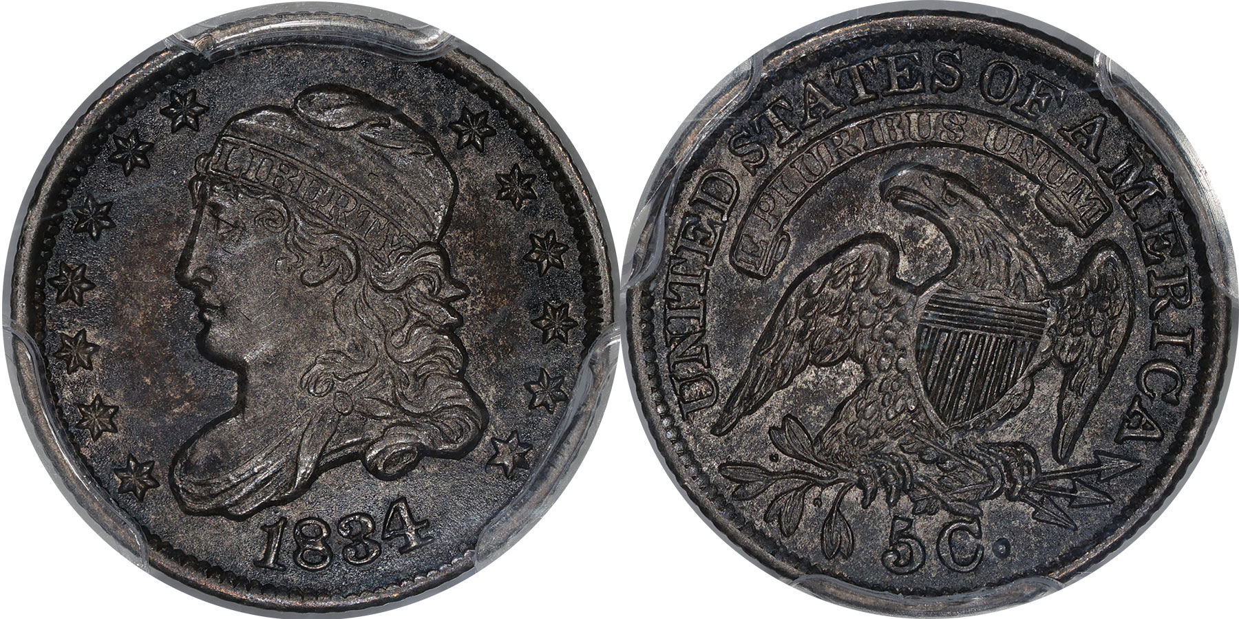 Capped Bust 5C 1834