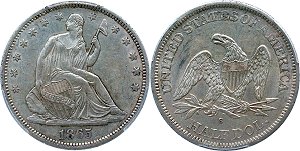 GFRC Open Set Registry - Herms Halves 1865 Seated  50C