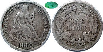 GFRC Open Set Registry - Tenafly 1880 Seated  10C