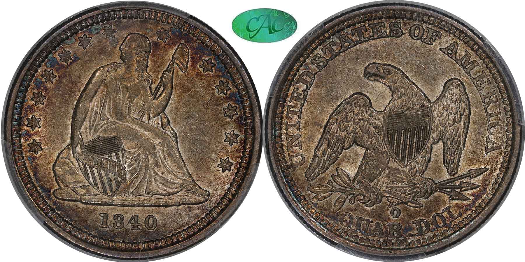 GFRC Open Set Registry - MIKE VERHULST 1840 Seated With Drapery 25C