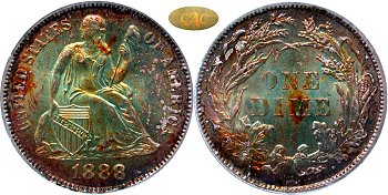 GFRC Open Set Registry - Gerry Fortin 1888 Seated  10C