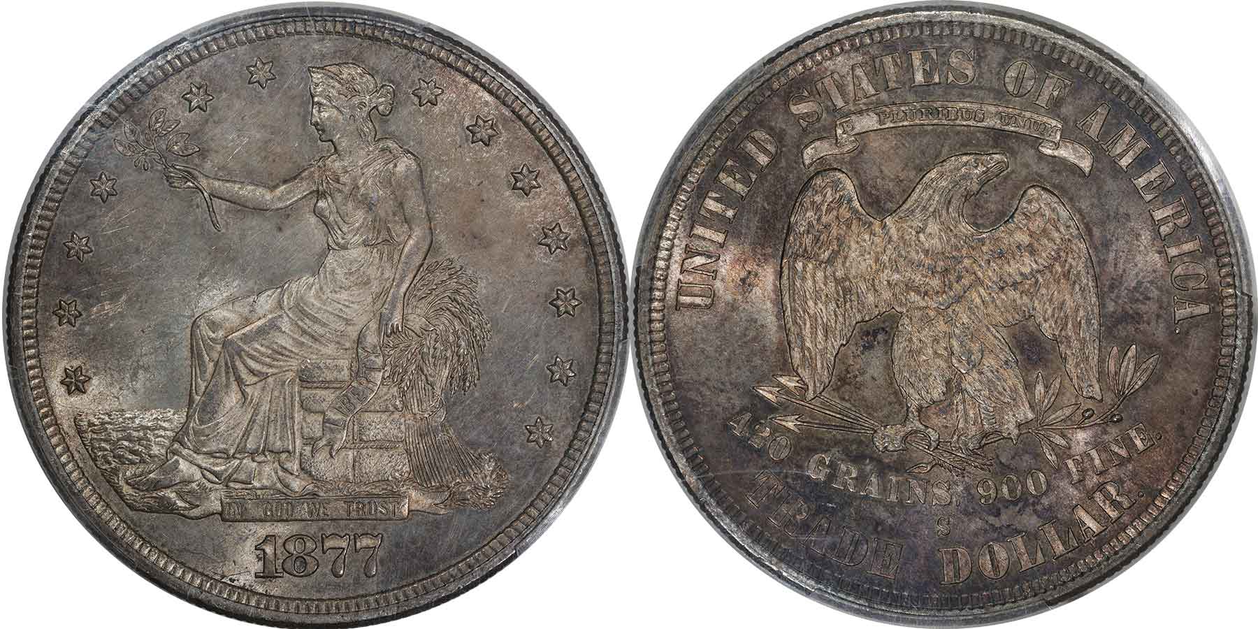 GFRC Open Set Registry - nacnud 1873-1876 Trade No Chop Mark $1