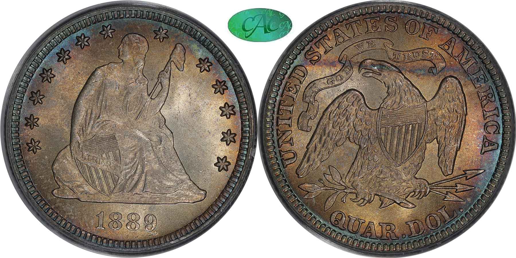 GFRC Open Set Registry - MIKE VERHULST 1889 Seated  25C