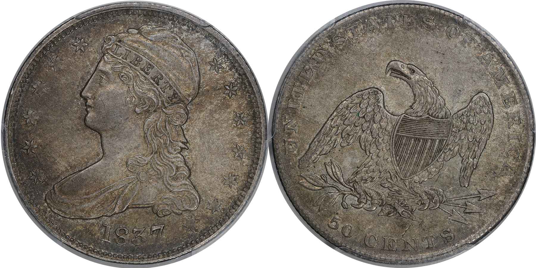 GFRC Open Set Registry - nacnud 1837 Capped Bust  50C