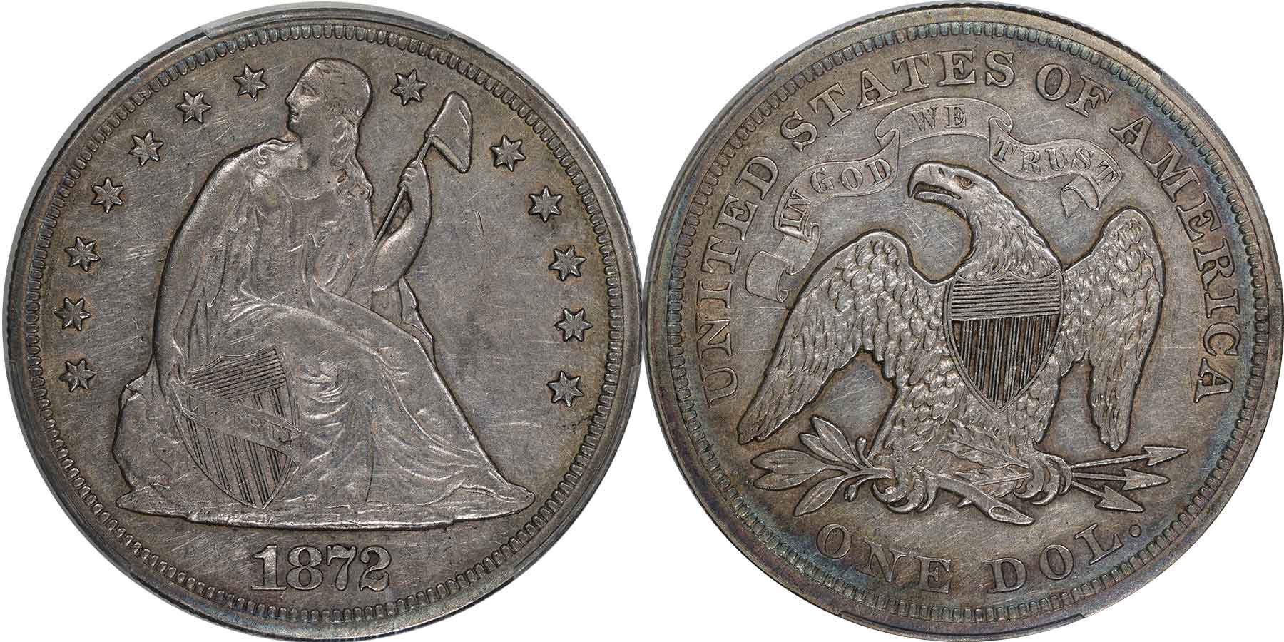 GFRC Open Set Registry - nacnud 1866-1873 Seated With Motto $1