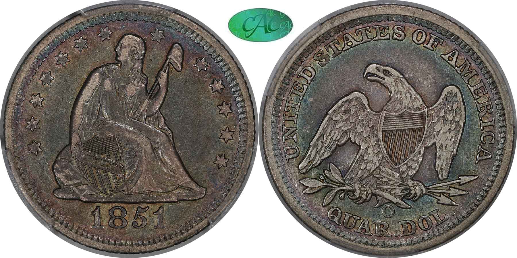 GFRC Open Set Registry - MIKE VERHULST 1851 Seated  25C