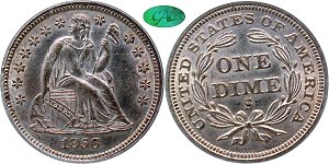 GFRC Open Set Registry - Newtown 1856 Seated  10C