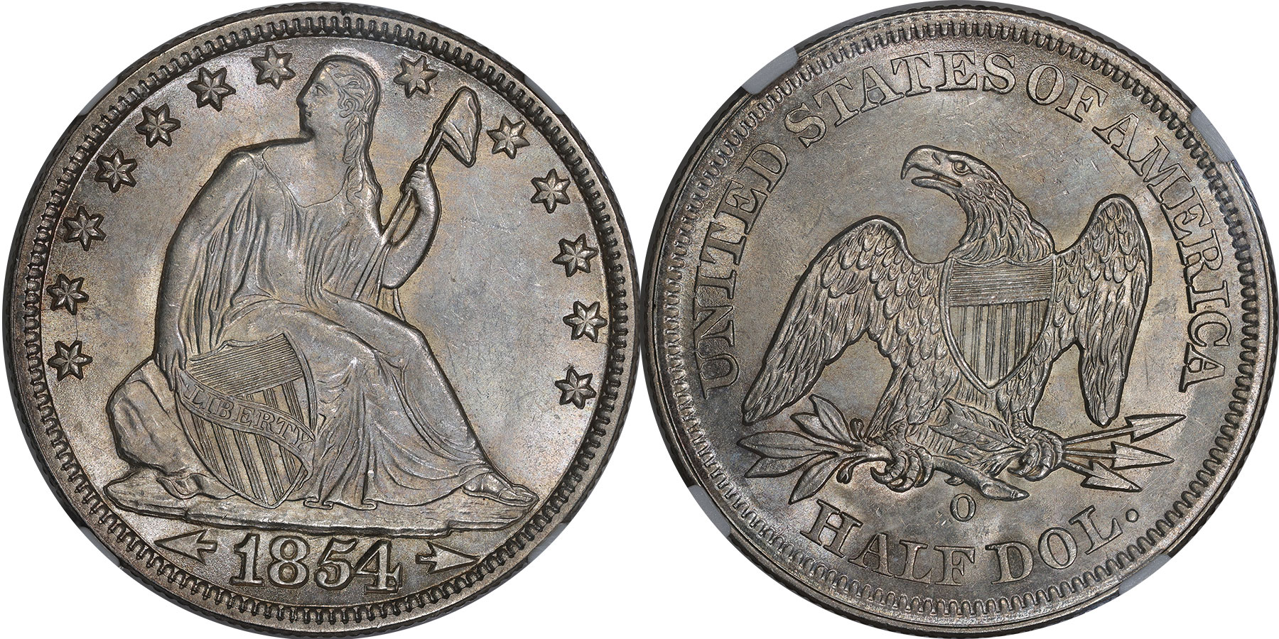 Seated 50C 1854O