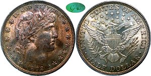 GFRC Open Set Registry - Herms Halves 1892 Barber  50C