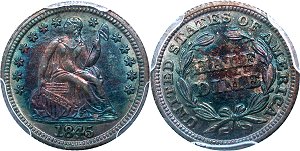 GFRC Open Set Registry - Sacandaga 1845 Seated  5C