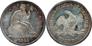 GFRC Open Set Registry - Piedmont 1839-1866 Seated No Motto 50C