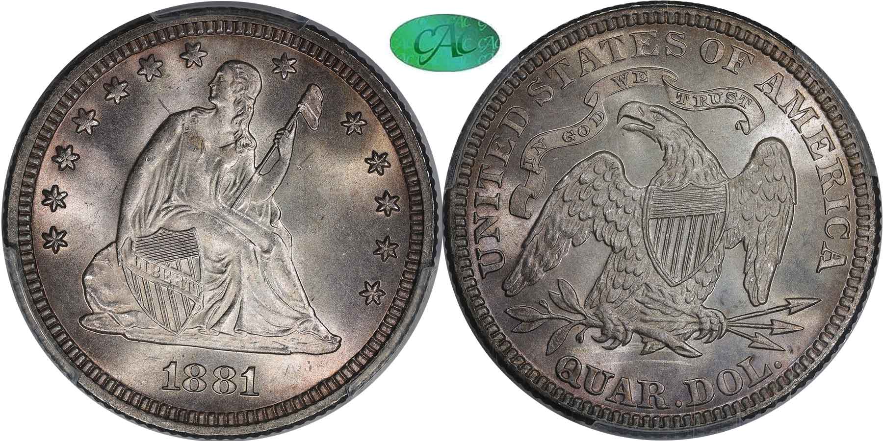 GFRC Open Set Registry - MIKE VERHULST 1881 Seated  25C