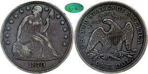GFRC Open Set Registry - TGM 1870 Seated  $1