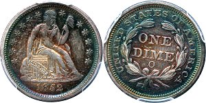 GFRC Open Set Registry - Sacandaga 1852 Seated  10C