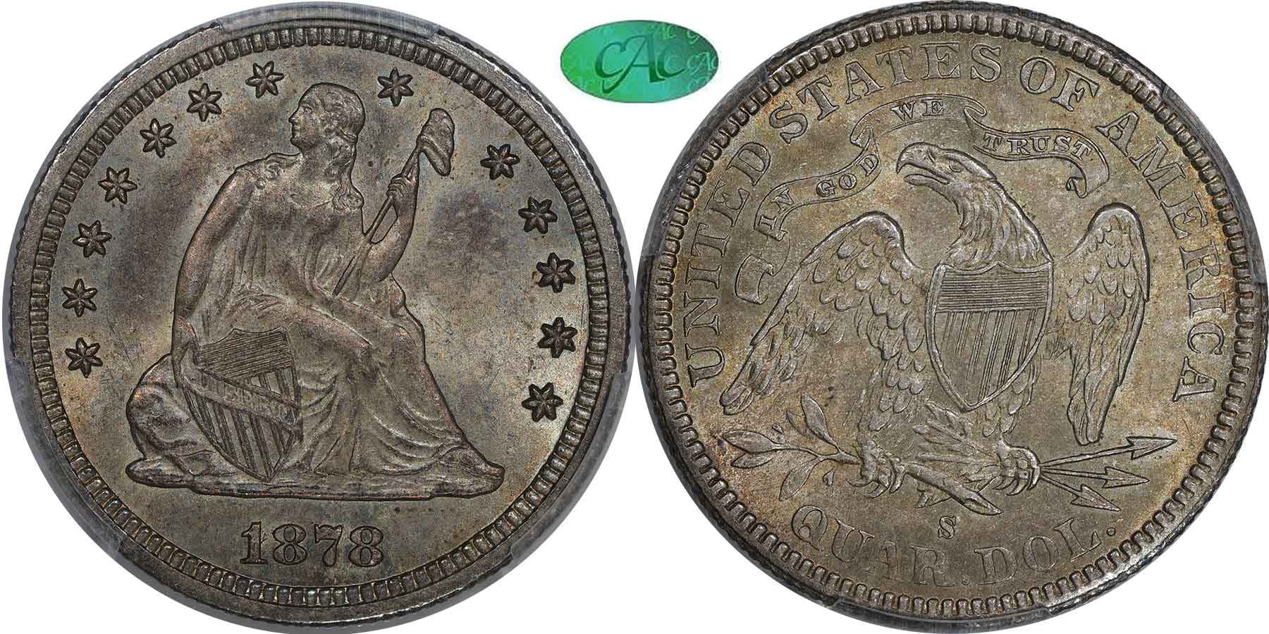 GFRC Open Set Registry - MIKE VERHULST 1878 Seated  25C