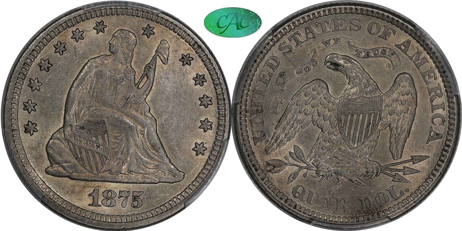 GFRC Open Set Registry - MIKE VERHULST 1875 Seated  25C