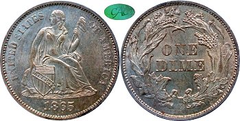 GFRC Open Set Registry - Gerry Fortin 1865 Seated  10C