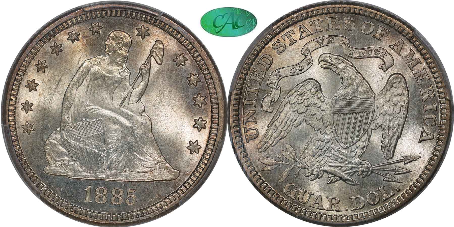 GFRC Open Set Registry - MIKE VERHULST 1885 Seated  25C