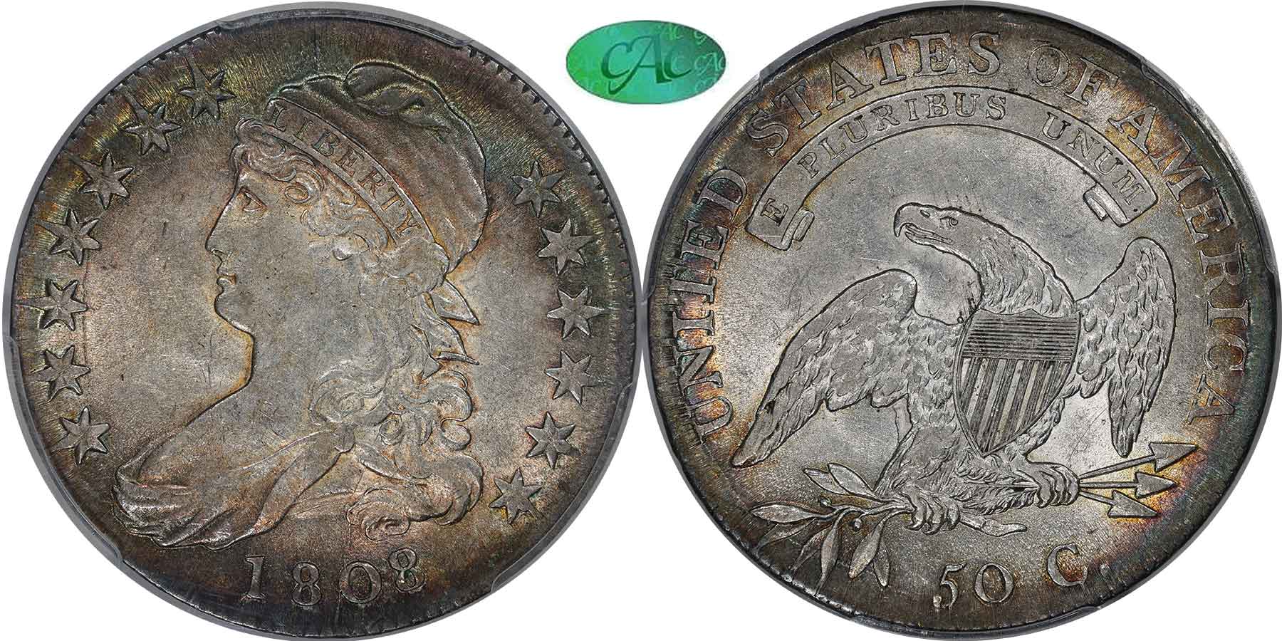 GFRC Open Set Registry - nacnud 1808 Capped Bust  50C