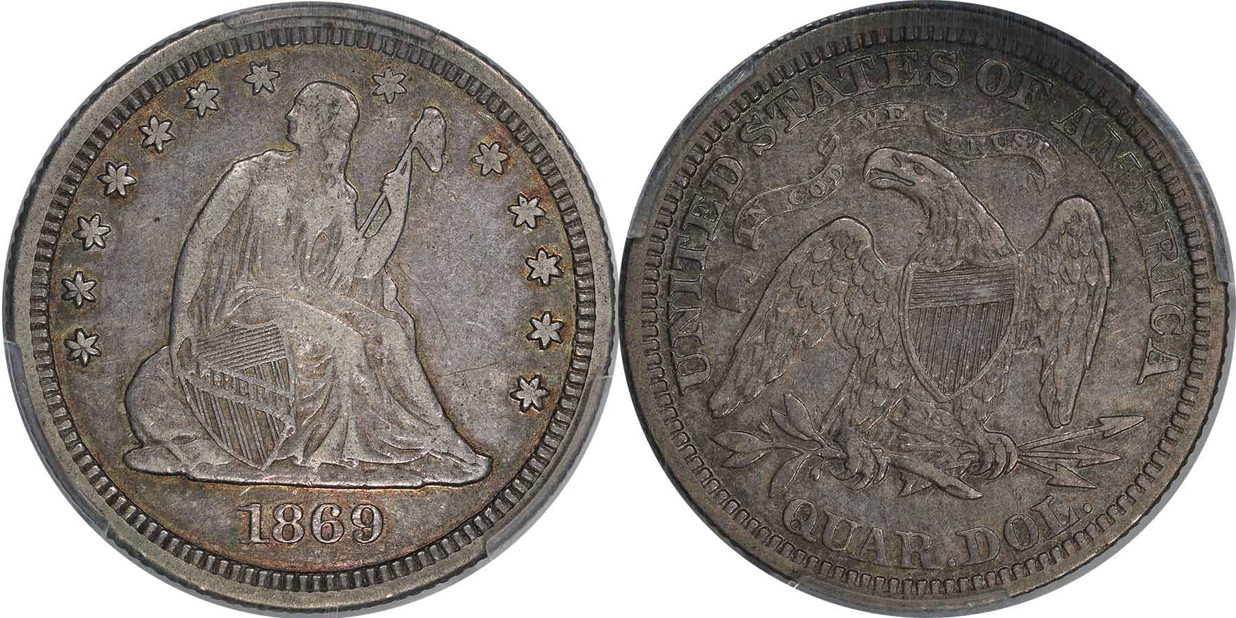 GFRC Open Set Registry - MIKE VERHULST 1869 Seated  25C