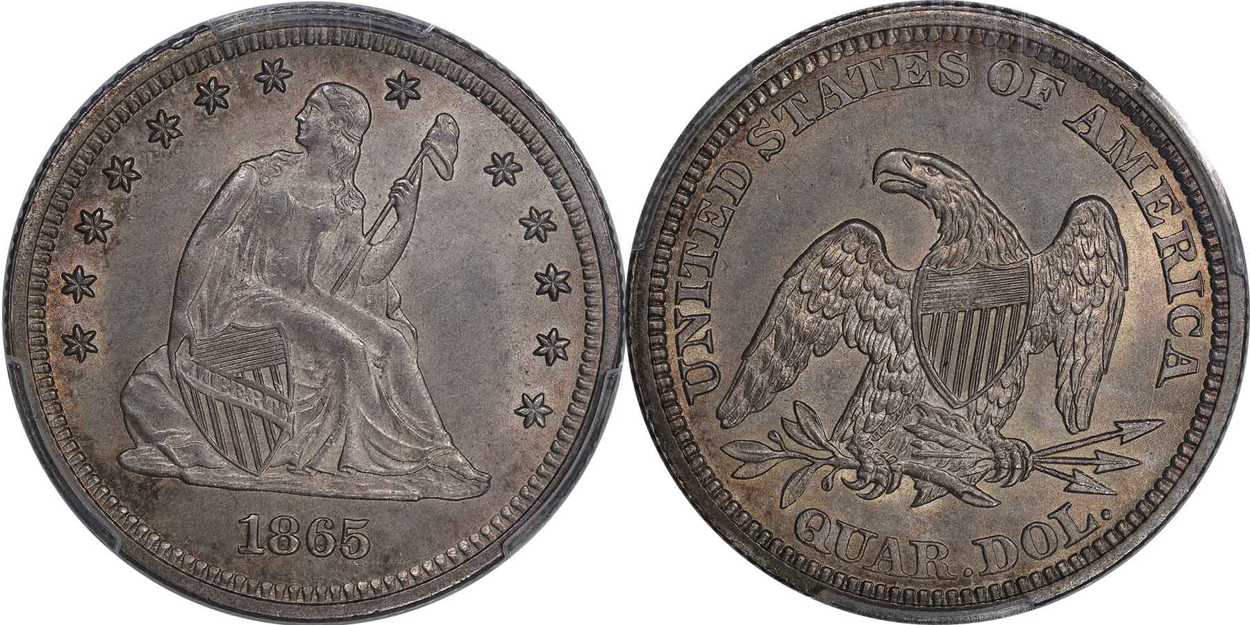 GFRC Open Set Registry - MIKE VERHULST 1865 Seated  25C