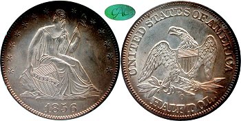 GFRC Open Set Registry - Newtown 1856 Seated  50C