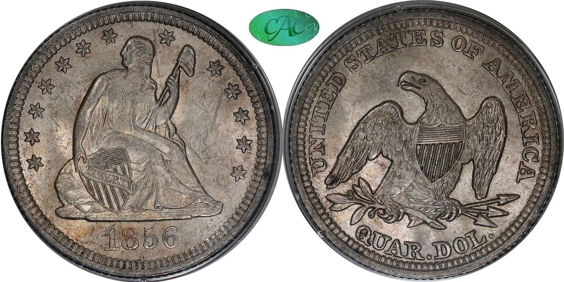 GFRC Open Set Registry - MIKE VERHULST 1856 Seated  25C