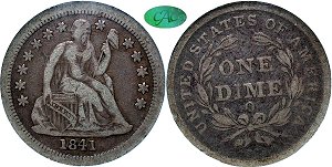 GFRC Open Set Registry - Sacandaga 1841 Seated  10C