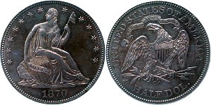 GFRC Open Set Registry - Newtown 1870 Seated  50C