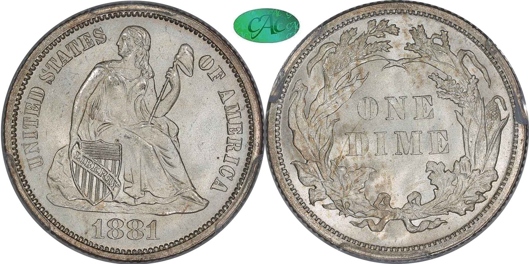 GFRC Open Set Registry - Dale Miller 1881 Seated  10C