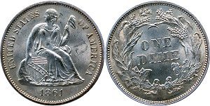 GFRC Open Set Registry - Sacandaga 1861 Seated  10C