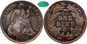 GFRC Open Set Registry - Copper Harbor 1886 Seated  10C