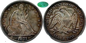 GFRC Open Set Registry - Herms Halves 1875 Seated  50C