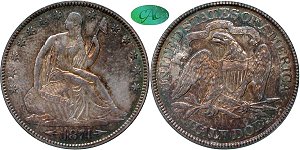 GFRC Open Set Registry - Seal Beach 1874 Seated With Arrows 50C