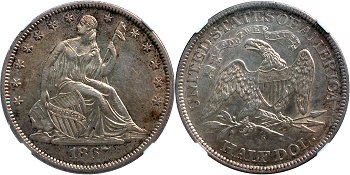 GFRC Open Set Registry - Greene 1867 Seated  50C