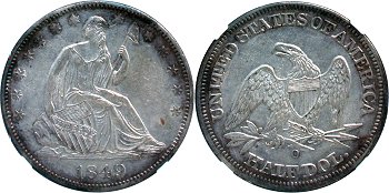 GFRC Open Set Registry - Greene 1849 Seated  50C